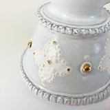 White & Gold Tall Candlestick 1