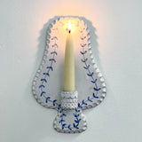 Mini Delft Candle Sconce 2