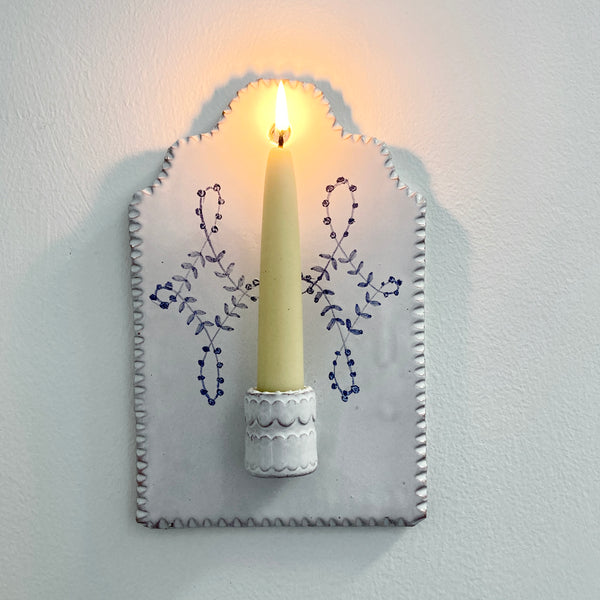 Mini Delft Candle Sconce 4