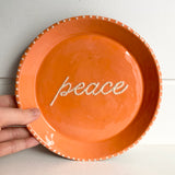 Peace Plate Orange