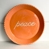 Peace Plate Orange