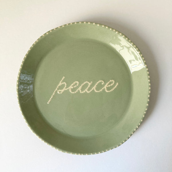 Peace Plate Moss