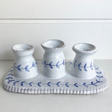 Delft Trio Candleholder