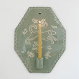 Sage Hound Candle Sconce