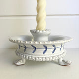 Delft Candleholder with Feet