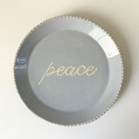 Peace Plate Blue