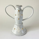 White & Gold Tall Candlestick 2