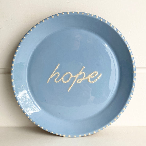 Hope Plate Blue