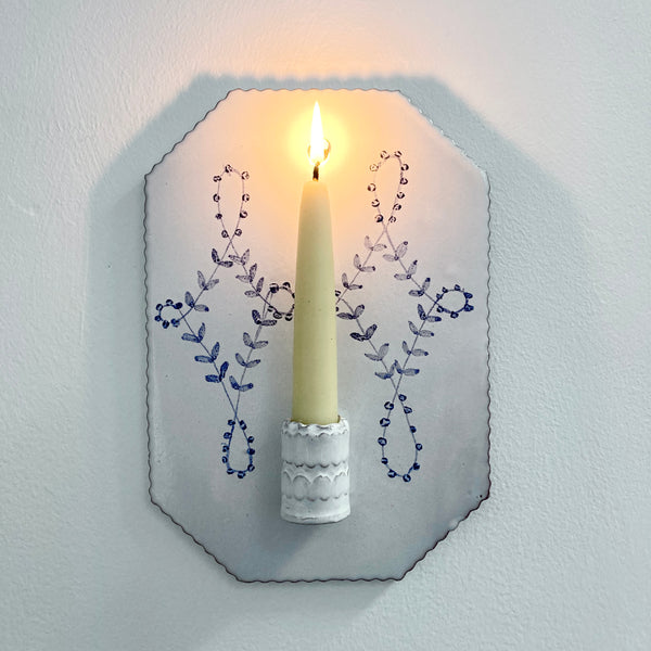 Mini Delft Candle Sconce 5