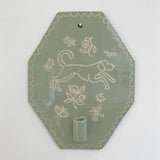 Sage Hound Candle Sconce