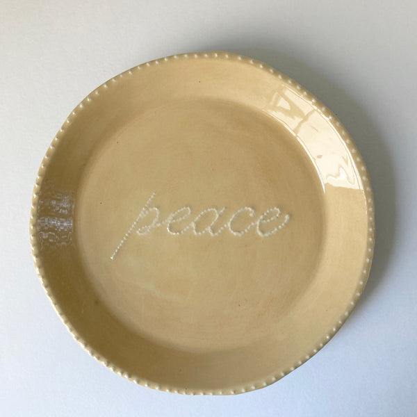 Peace Plate Peach