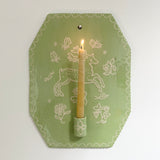 Green Stag Candle Sconce
