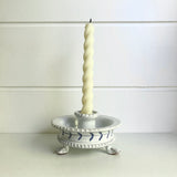 Delft Candleholder with Feet