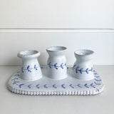 Delft Trio Candleholder