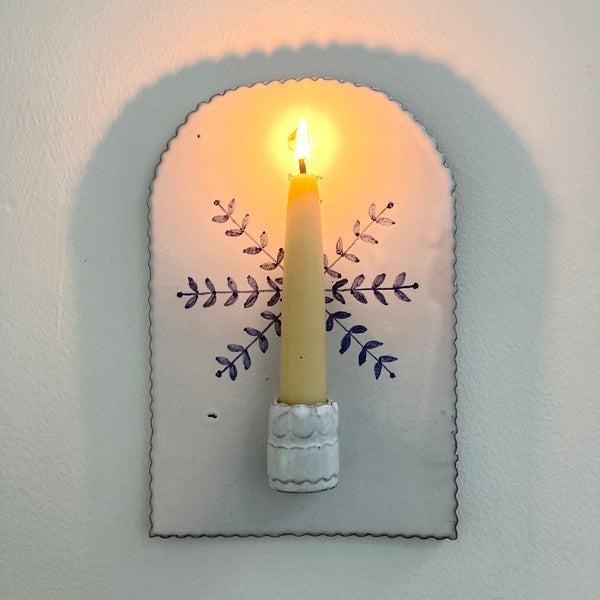 Mini Delft Candle Sconce 3