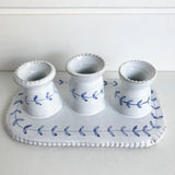Delft Trio Candleholder