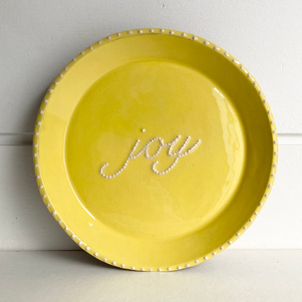 Joy Plate Yellow