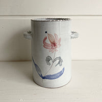Pink Flower Delft Vase