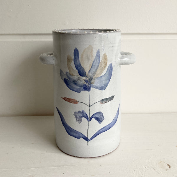 Blue Flower Delft Vase